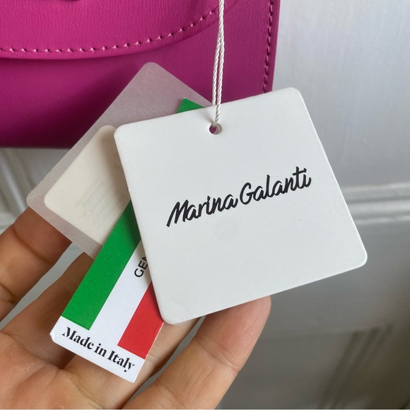 MARINA GALANTI Made In Italy Leather Mini Crossbody Bag - Picture 9 of 14